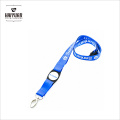 Kundenspezifische Polyester-Druck-Lanyard mit Plastikwölbung Epoxy-Logo